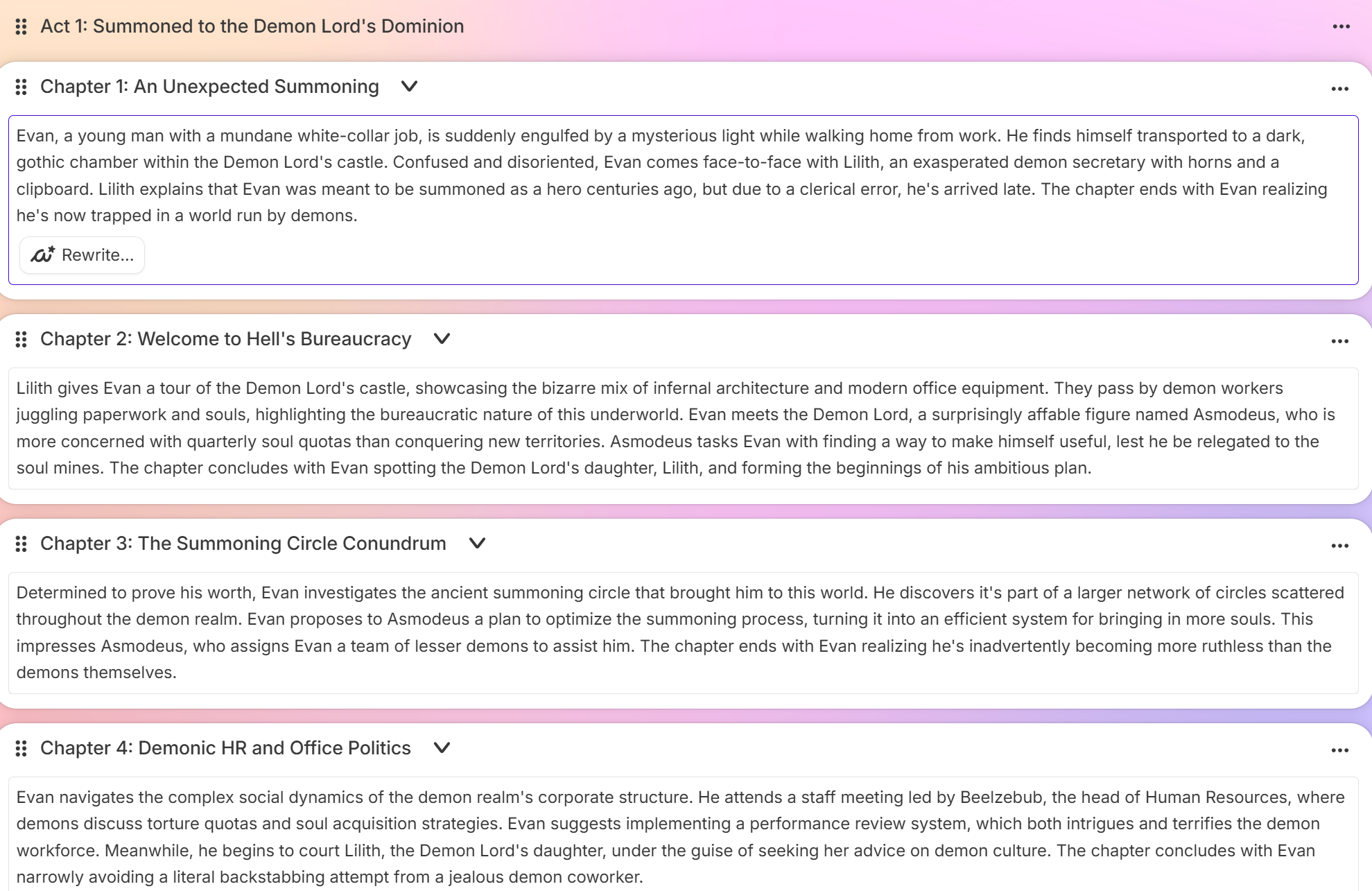 Sudowrite Geschichtenerstellung